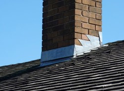 New flashing on a chimney in Leicester